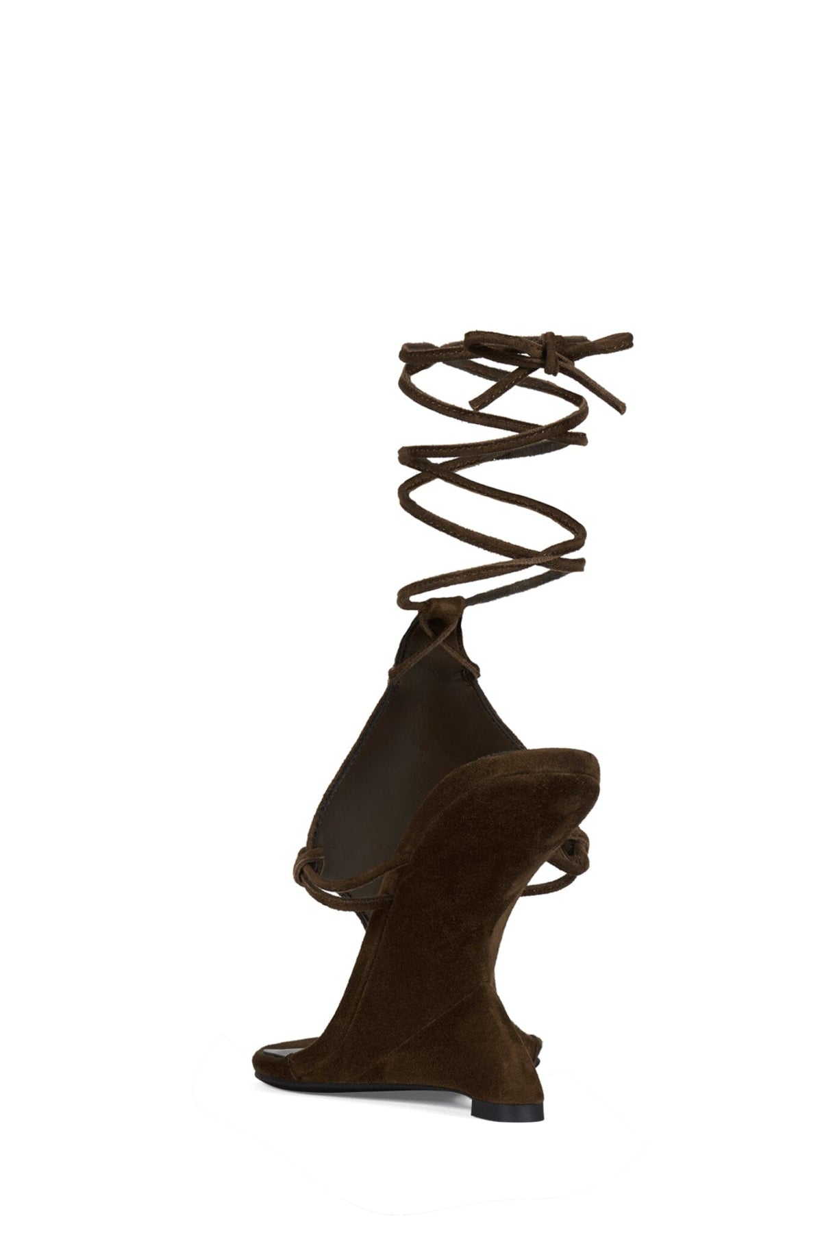 Jeffrey Campbell PACHOULI Strappy Sandals - Espresso Suede