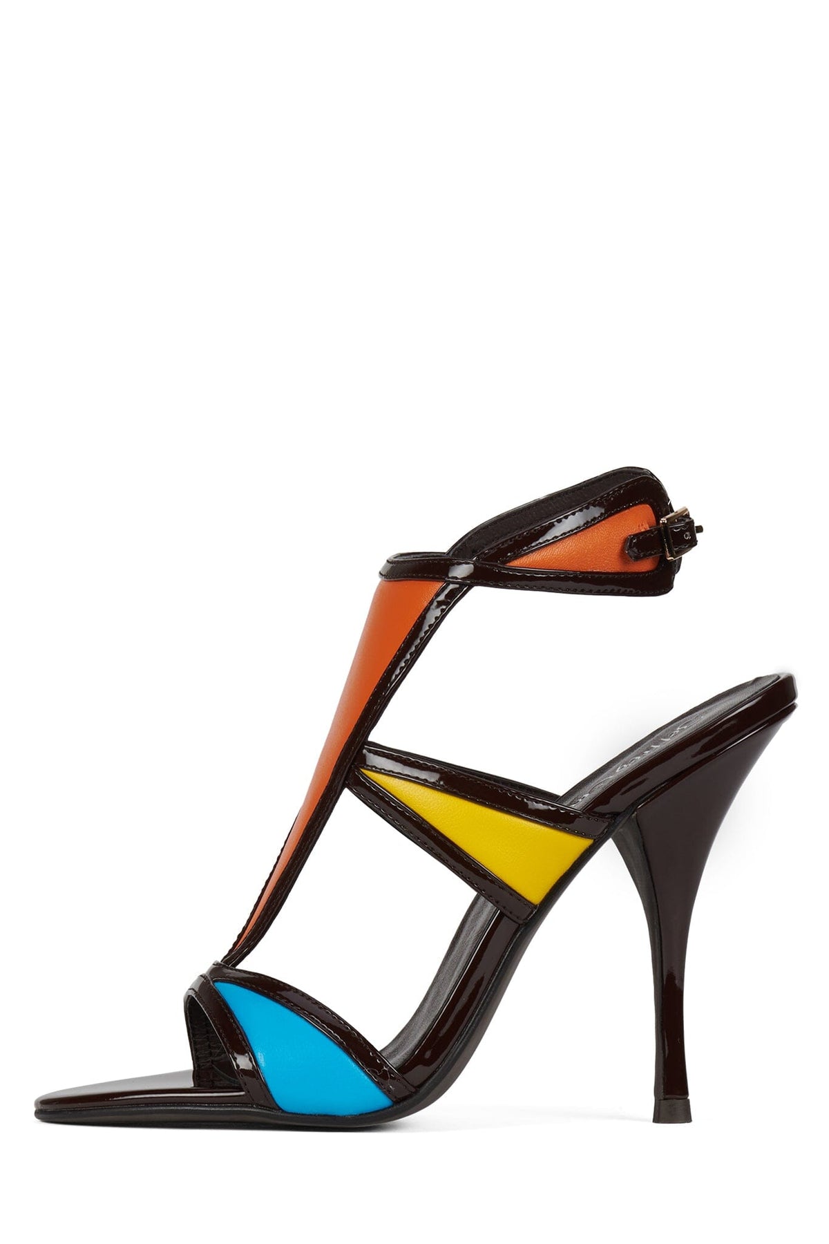 Jeffrey Campbell KALEIDO - Brown Patent Multi