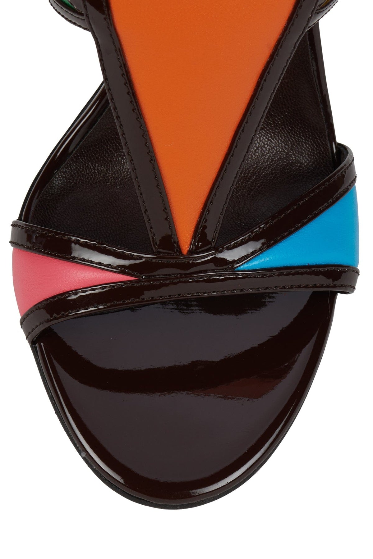 Jeffrey Campbell KALEIDO - Brown Patent Multi