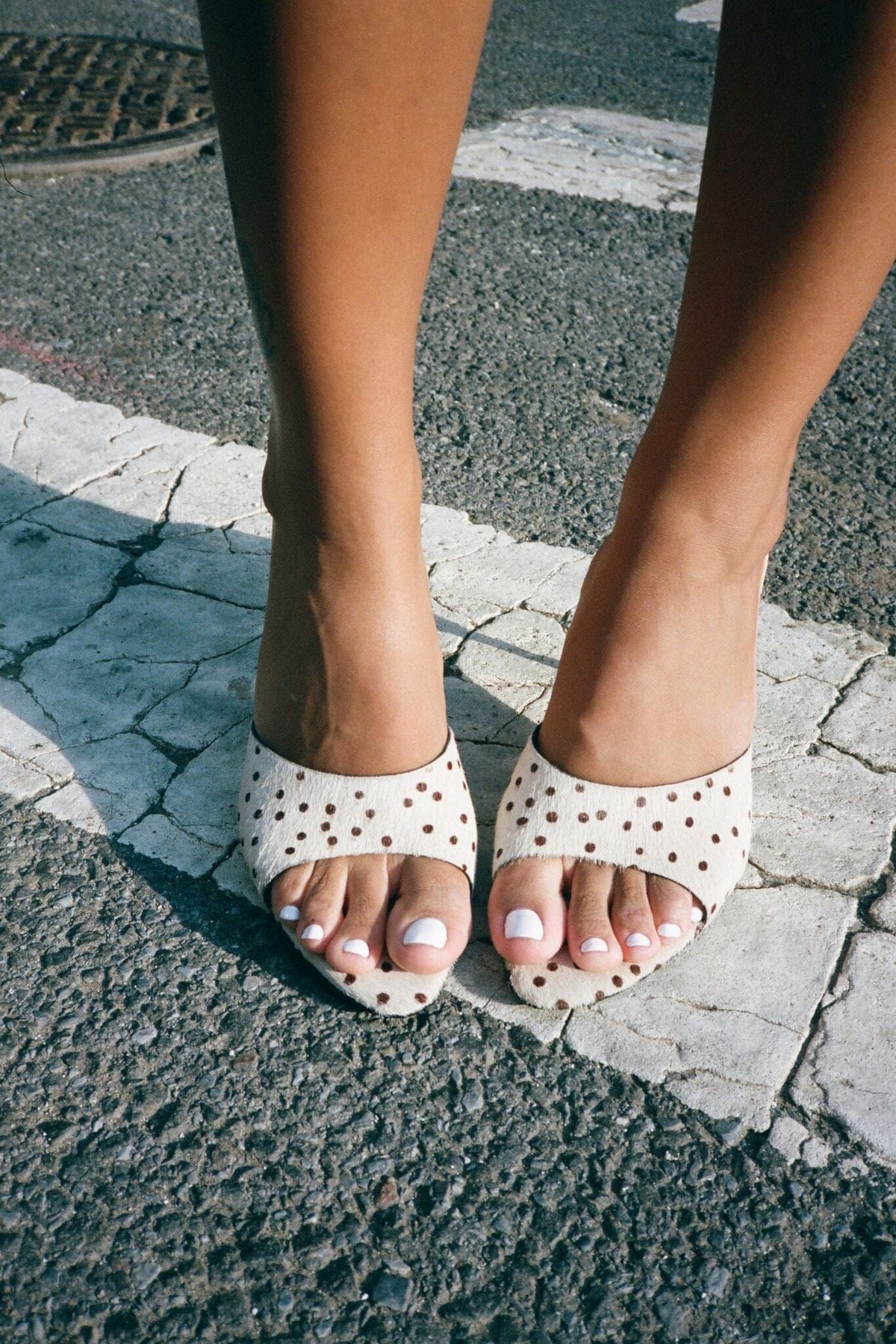 Jeffrey Campbell AGENT-F - Beige Brown Spot