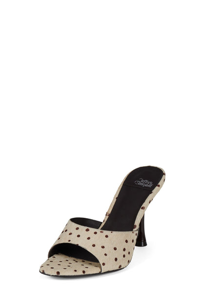 Jeffrey Campbell AGENT-F - Beige Brown Spot