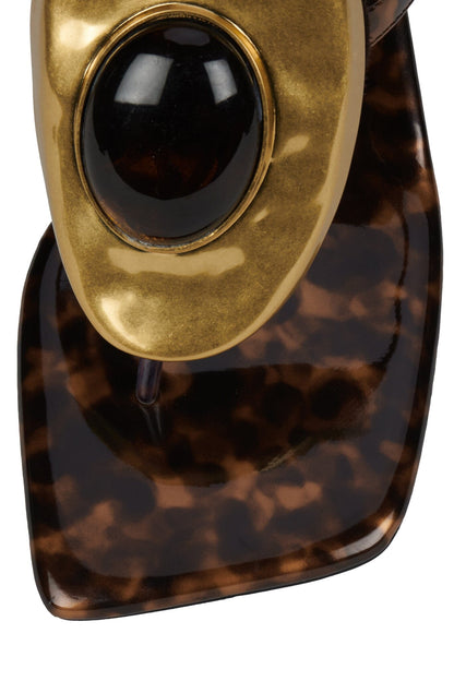 Jeffrey Campbell BAZAAR-MH - Tortoise Patent Gold