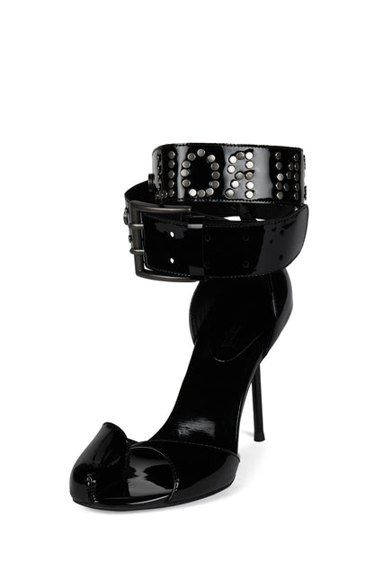 Jeffrey Campbell STAGE-DIVE Stiletto Sandal - Black Patent
