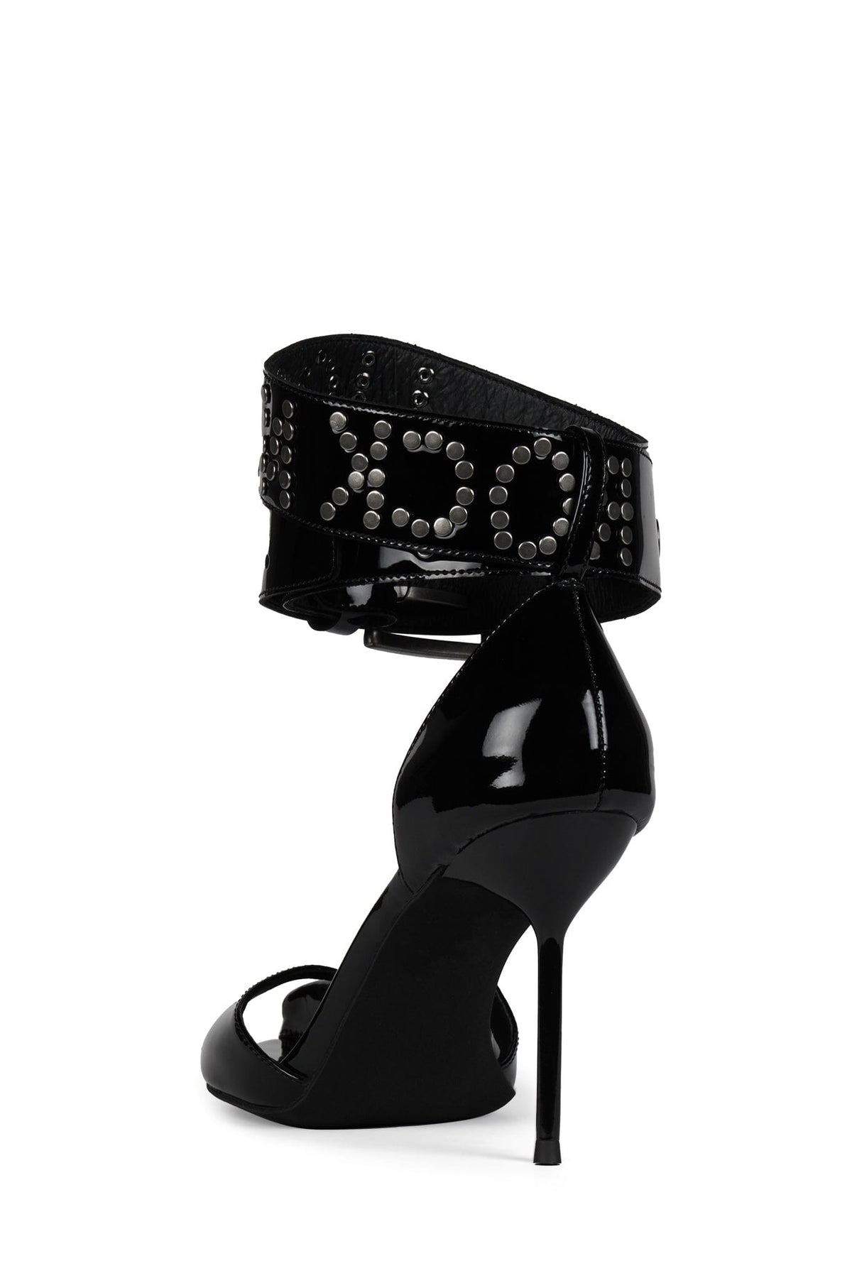 Jeffrey Campbell STAGE-DIVE Stiletto Sandal - Black Patent