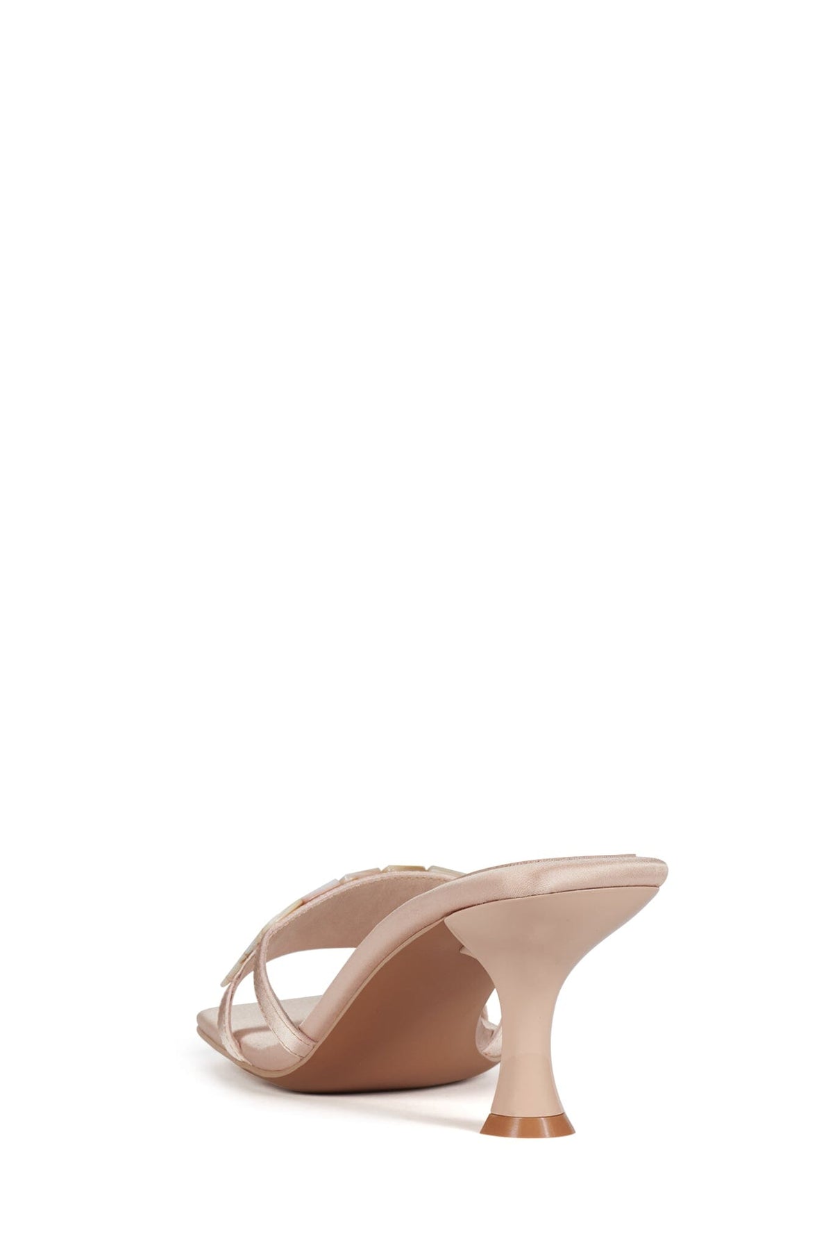 Jeffrey Campbell ABALONE-SH Heeled Sandal - Champagne Satin Combo