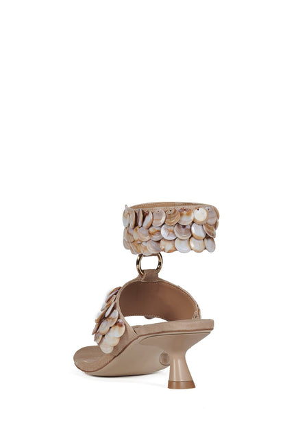 Jeffrey Campbell COCONUT-SH Heeled Sandal - Espresso Suede Combo