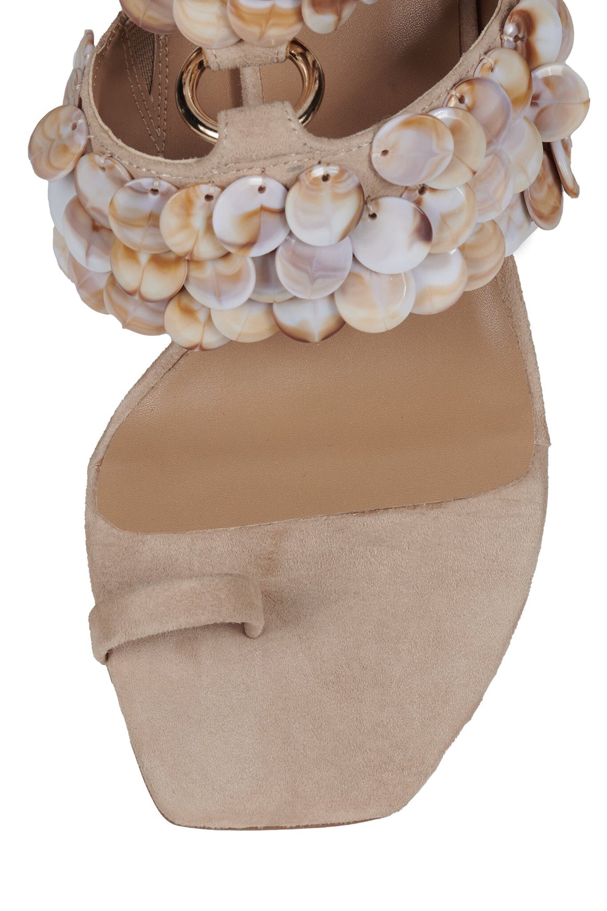 Jeffrey Campbell COCONUT-SH Heeled Sandal - Espresso Suede Combo
