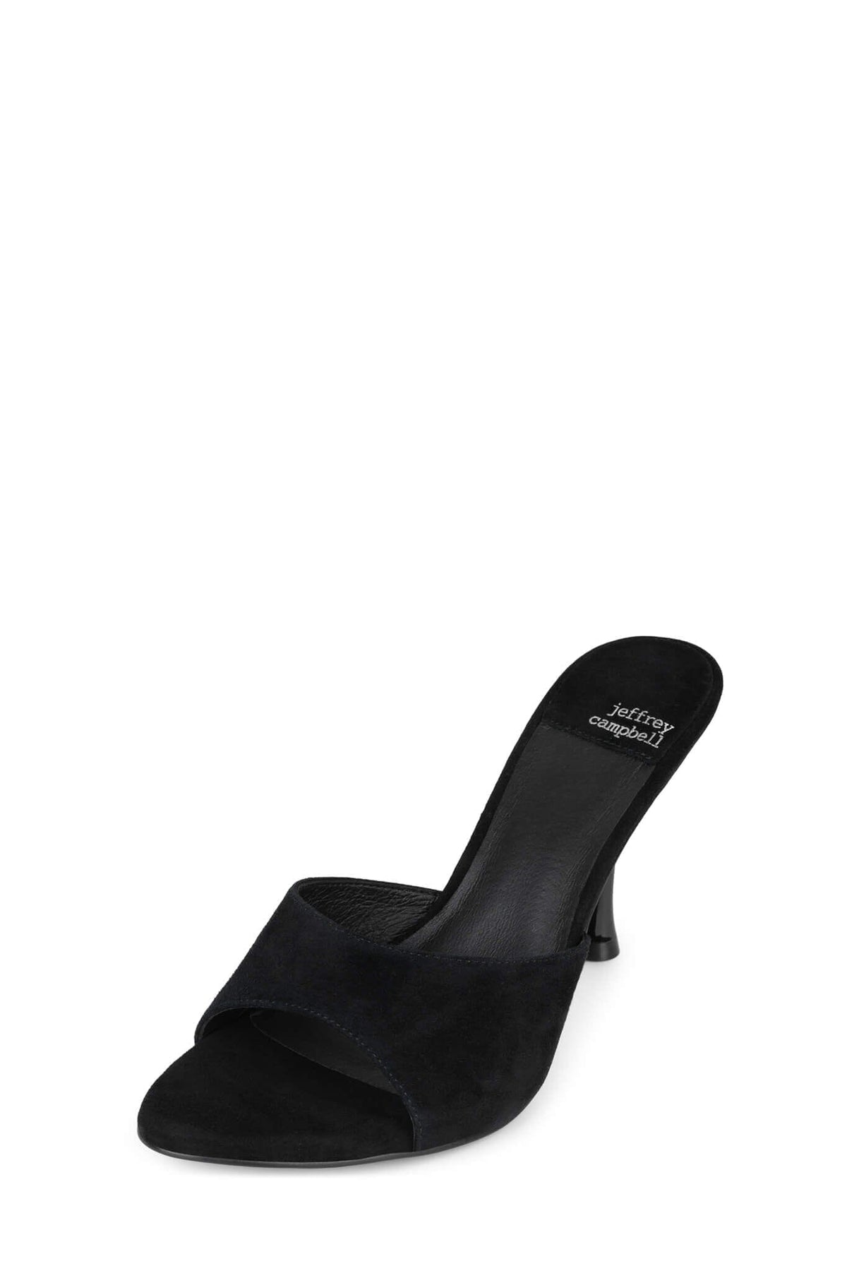 Jeffrey Campbell AGENT Heeled Sandal - Black Suede