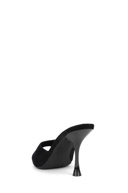 Jeffrey Campbell AGENT Heeled Sandal - Black Suede