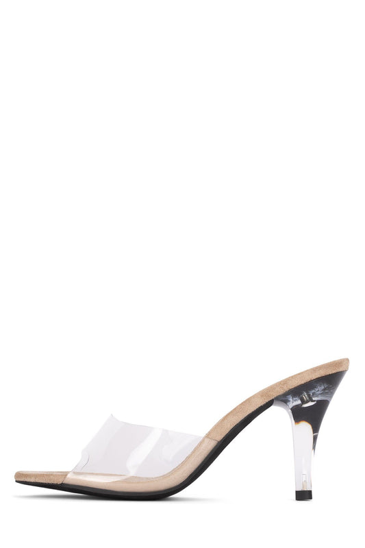 Jeffrey Campbell CENDRILLON - Nude Suede Clear