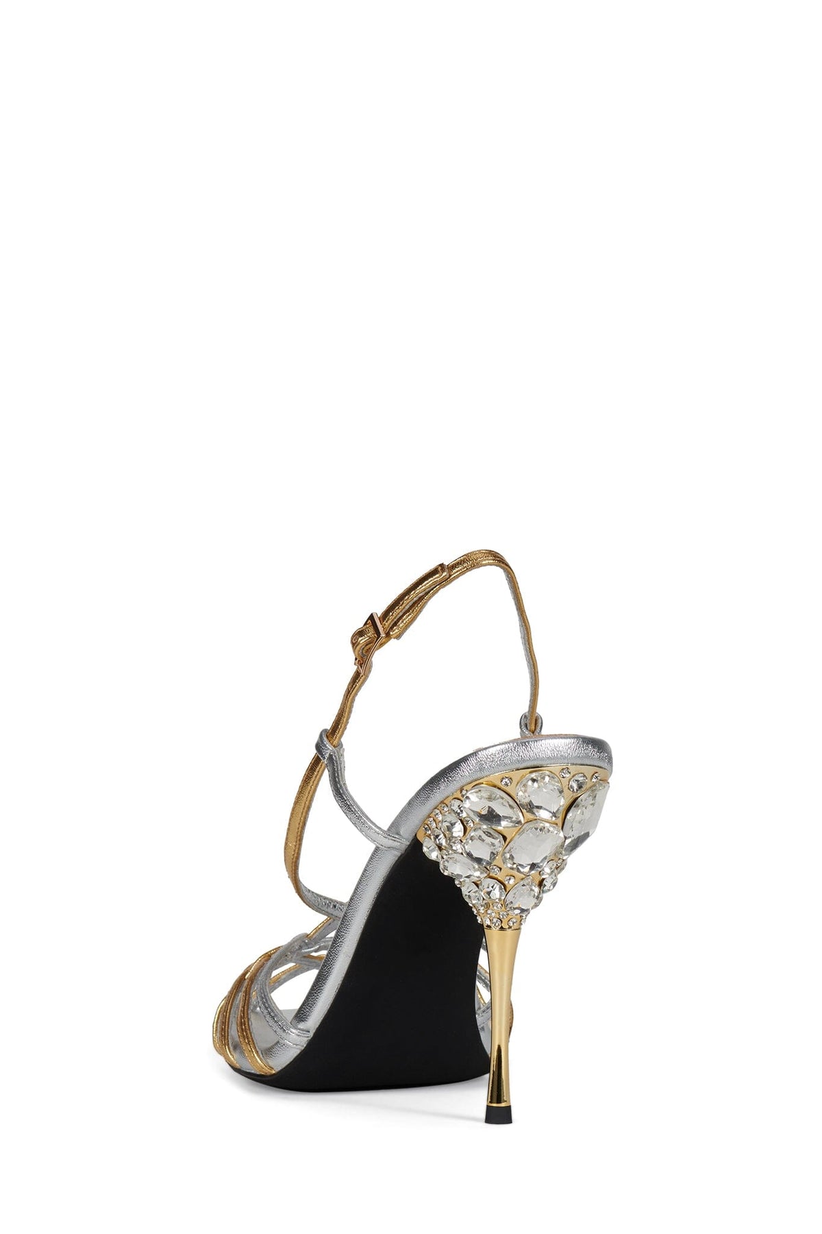 Jeffrey Campbell EPIPHANY Heeled Sandal - Silver Gold
