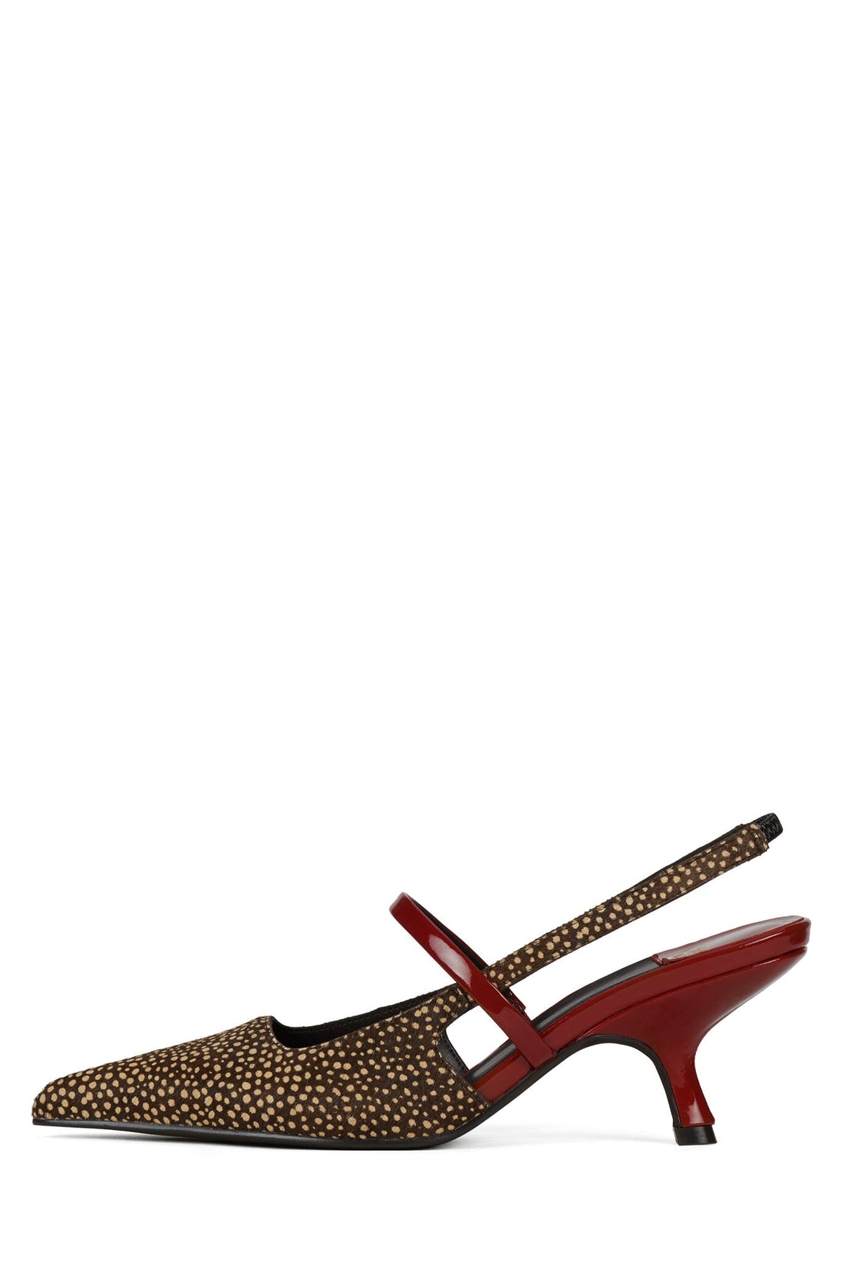 Jeffrey Campbell TANYA-F - Brown Dot Red Combo