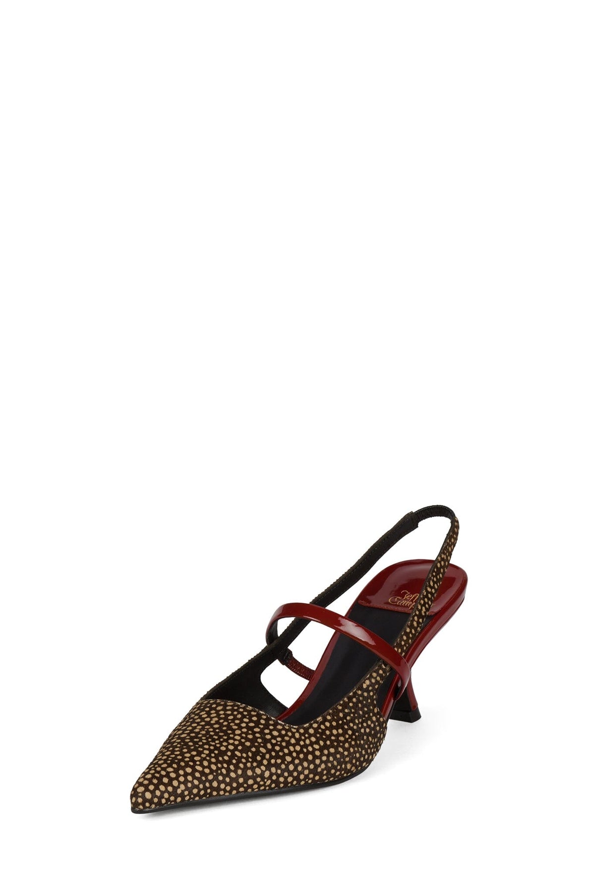 Jeffrey Campbell TANYA-F - Brown Dot Red Combo