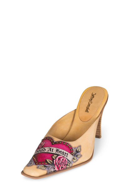 Jeffrey Campbell SLEUTH Heeled Mule - Banana Wild Combo