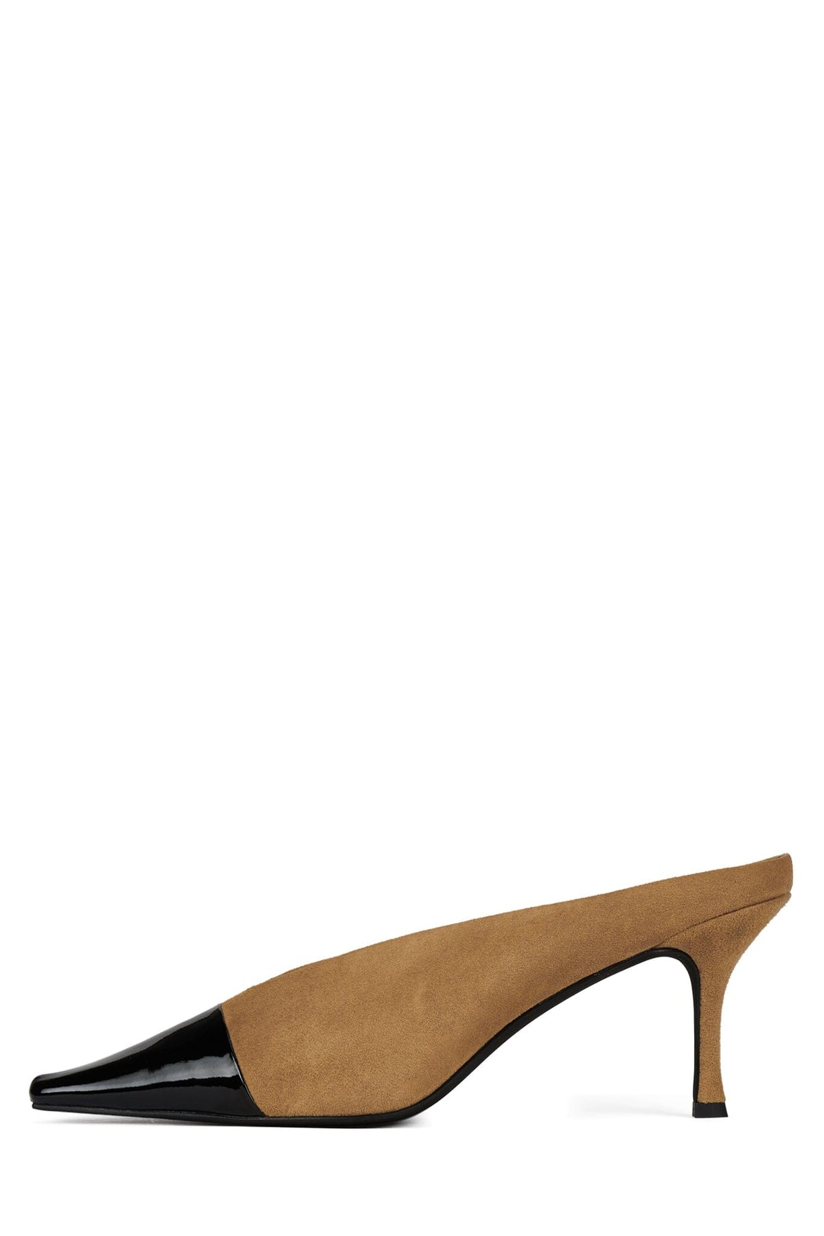 Jeffrey Campbell INVESTOR - Beige Suede Black Combo