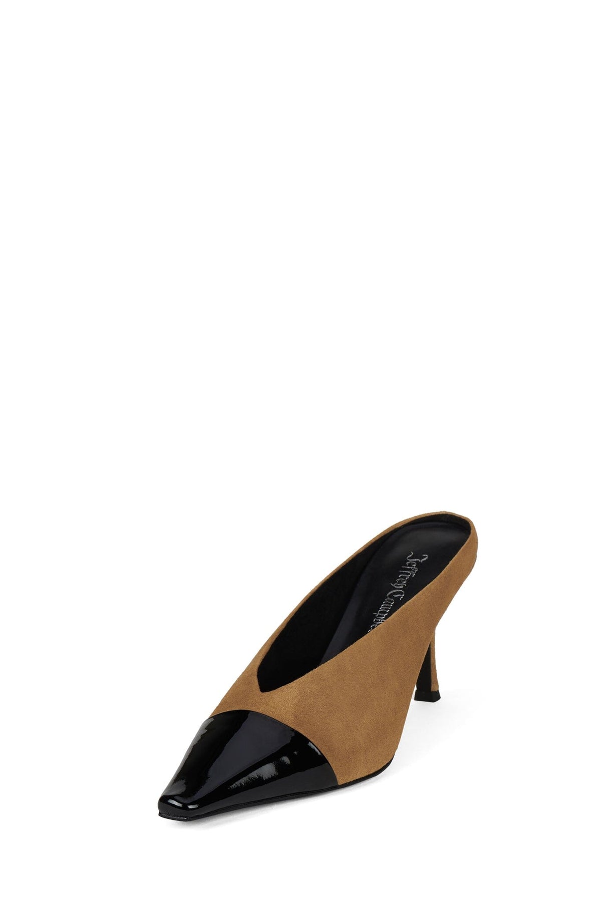 Jeffrey Campbell INVESTOR - Beige Suede Black Combo