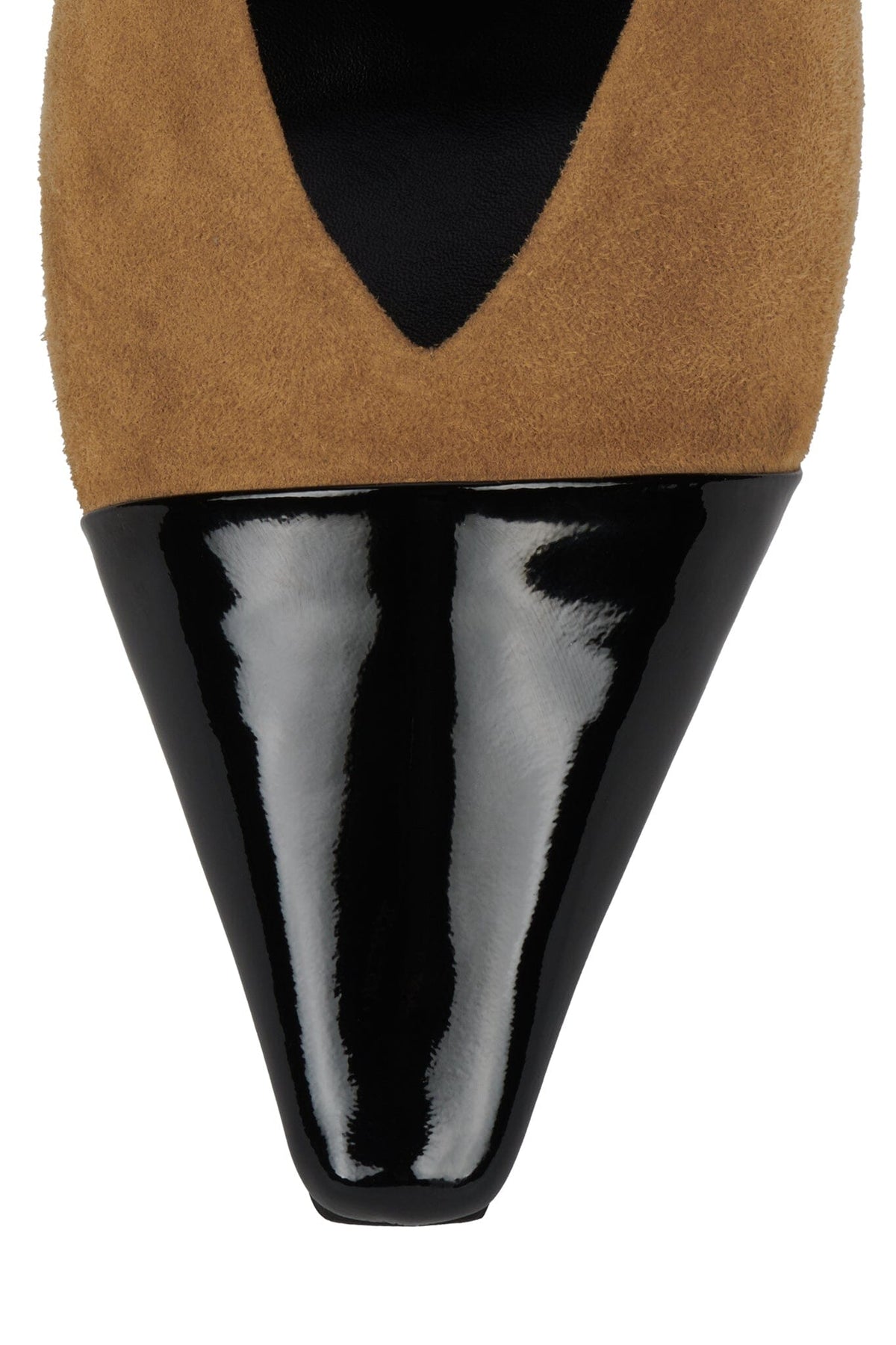 Jeffrey Campbell INVESTOR - Beige Suede Black Combo