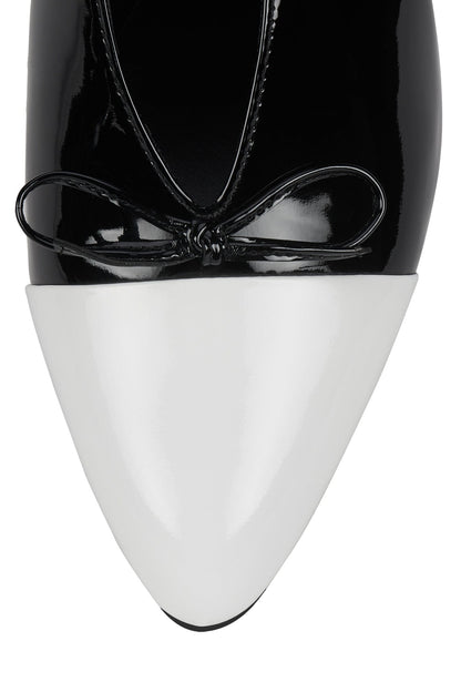Jeffrey Campbell CHAI - White Patent Black Patent