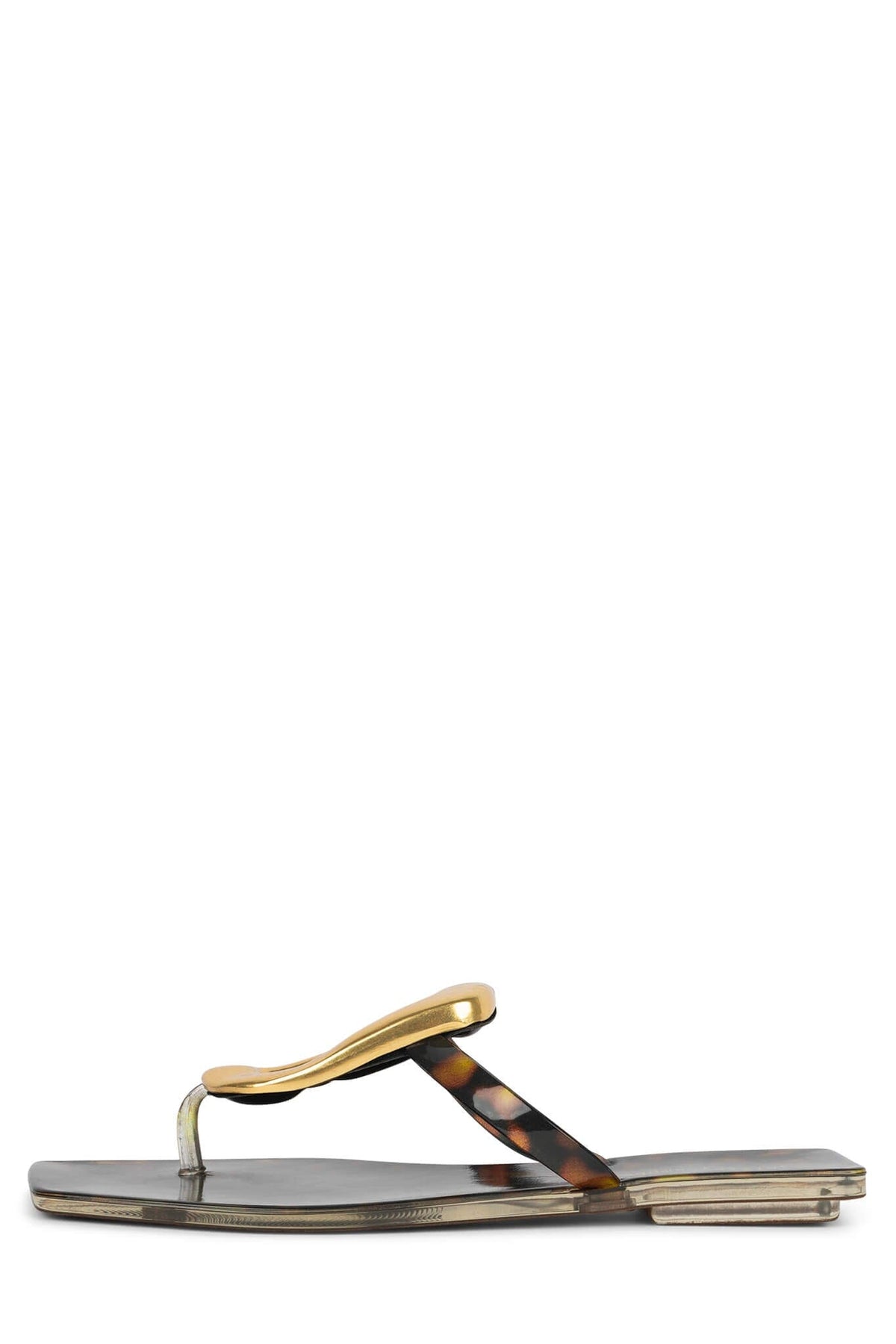 Jeffrey Campbell LINQUES-J Jelly Sandal - Tortoise Gold