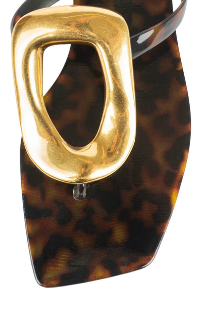 Jeffrey Campbell LINQUES-J Jelly Sandal - Tortoise Gold